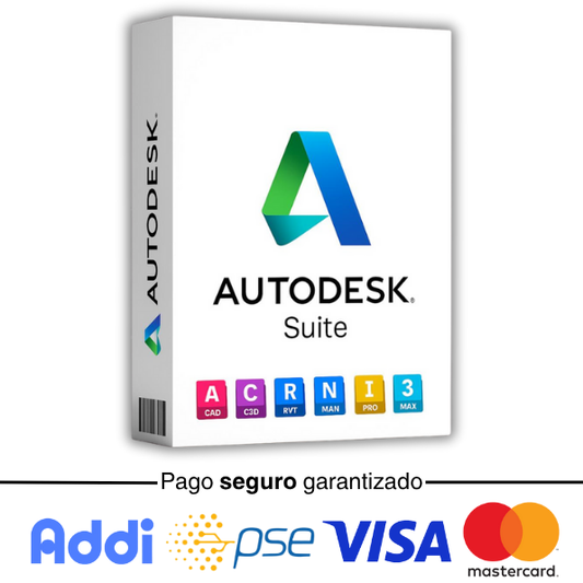 Suite Autodesk 2026 1 año. AutoCAD / Revit / Inventor +45 Apps