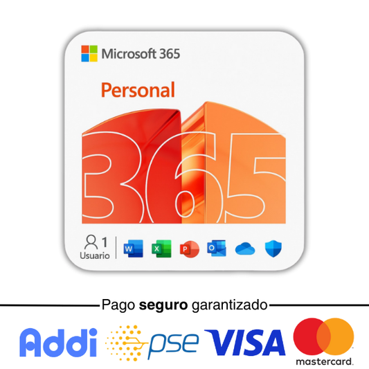 Microsoft Office 365 Personal – 12 Meses | Word, Excel, PowerPoint, Outlook + 1TB OneDrive