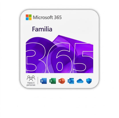 Microsoft 365 Family – 1 Año | 6 Usuarios + 2 TB en la Nube