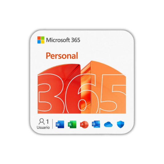 Microsoft Office 365 Personal – 12 Meses | Word, Excel, PowerPoint, Outlook + 1TB OneDrive