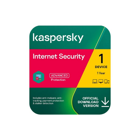 Licencia Kaspersky Internet Security 1 Dispositivo 1 Año